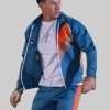 Mark Wahlberg Me Time Blue Cotton Tracksuit