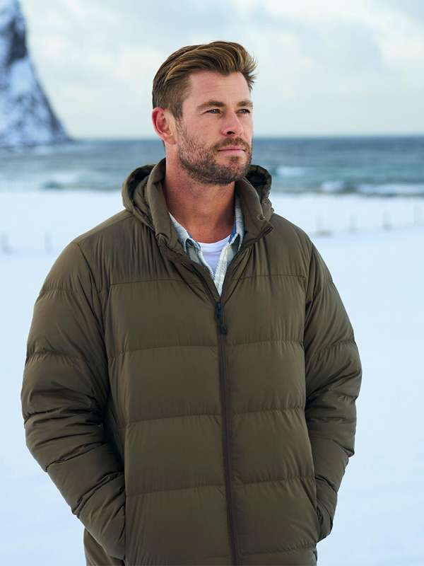 Limitless Chris Hemsworth Green Puffer Jacket