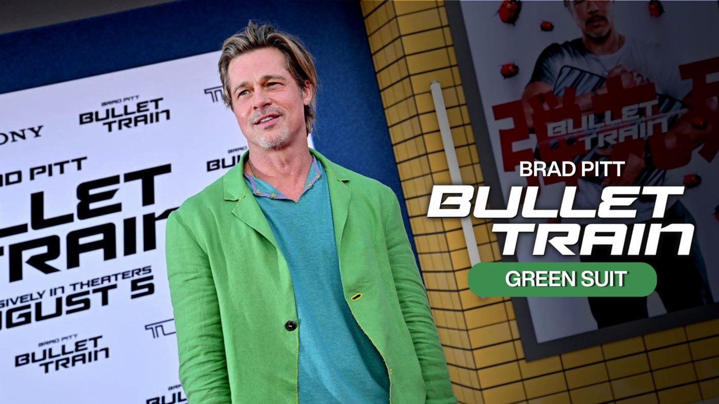 Brad Pitt Bullet Train Ladybug Green Suit