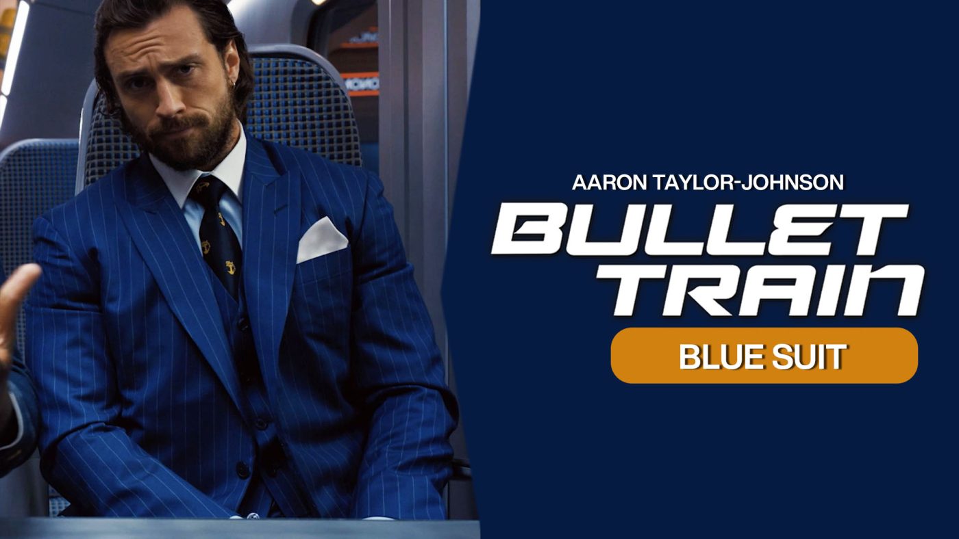 Bullet Train Aaron Taylor-Johnson Blue SuitBullet Train Aaron Taylor-Johnson Blue Suit